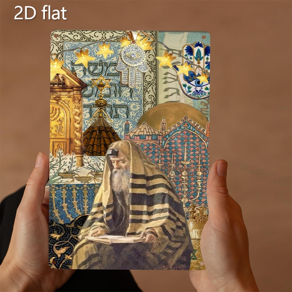 Art & Craft Qatar - CIFBUY Seni Dinding Aluminium Vintage Gambar
