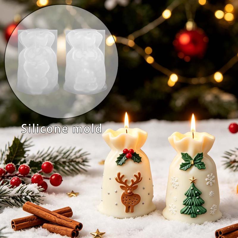 Art And Craft For Xmas - Cetakan Silikon Kantong Santa yang Dapat
