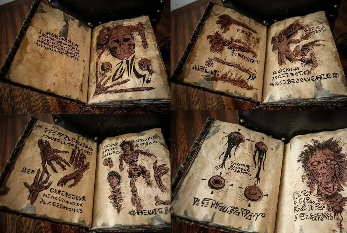 Art Craft Book - Necronomicon Vintage - Buku Penyihir Sihir