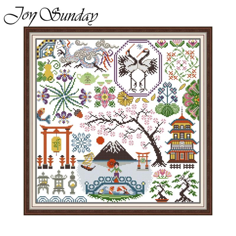 Art Craft Horse - Set bordir Cross Stitch Joy minggu