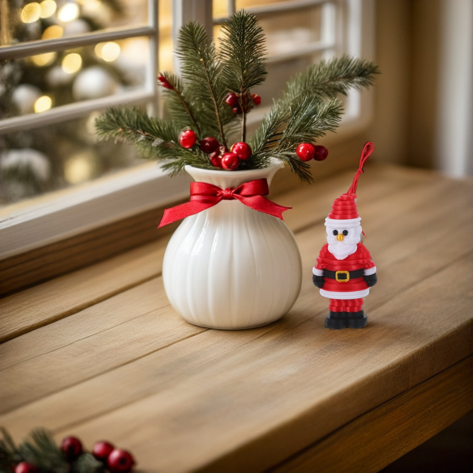 Art And Craft For Xmas - 1Set Kit DIY Ornamen Santa dengan
