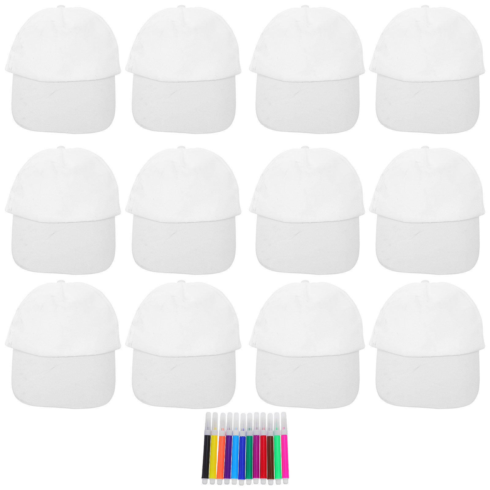 Art Craft Kids - 1 Set Topi Baseball Putih Anak