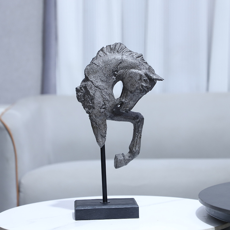 Art Craft Horse - Kerajinan Resin Patung Kepala Kuda Tua