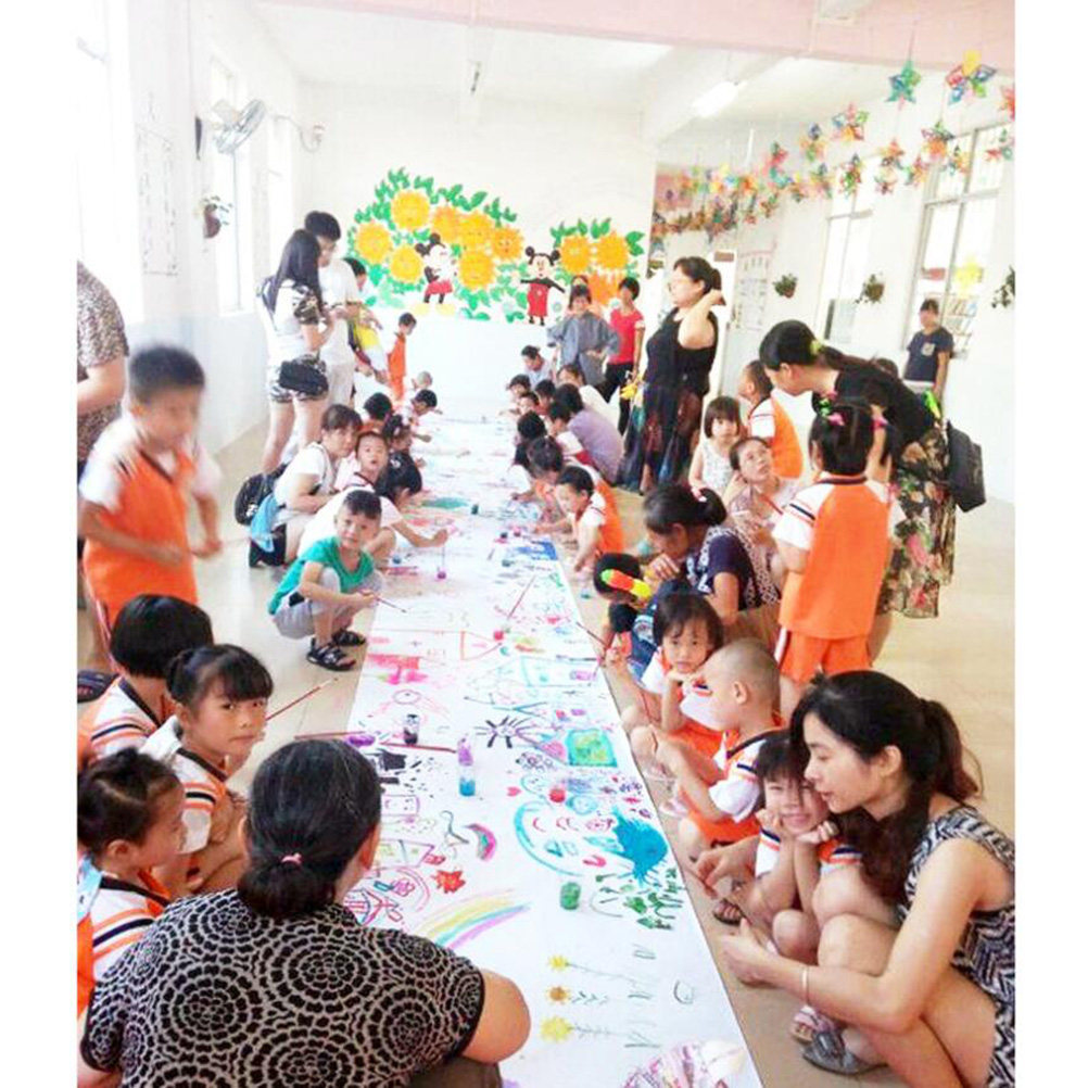 Art Craft Using Paper - Gulungan Kertas Gambar Putih Tebal Permukaan