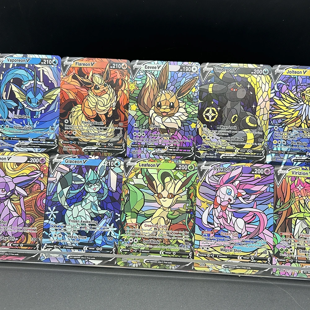 Origami Paper Set - 10 Buah/Set Diy PTCG Eevee Umbreon