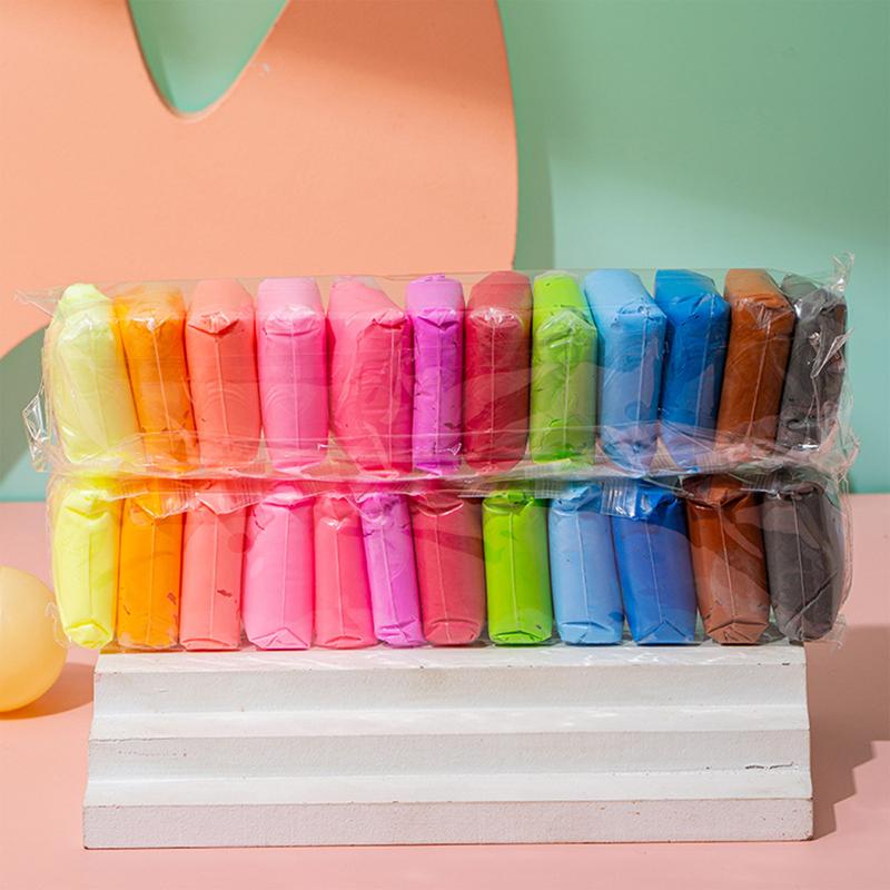 Air Dry Clay - Tanah Liat Berwarna untuk Kerajinan Anak,