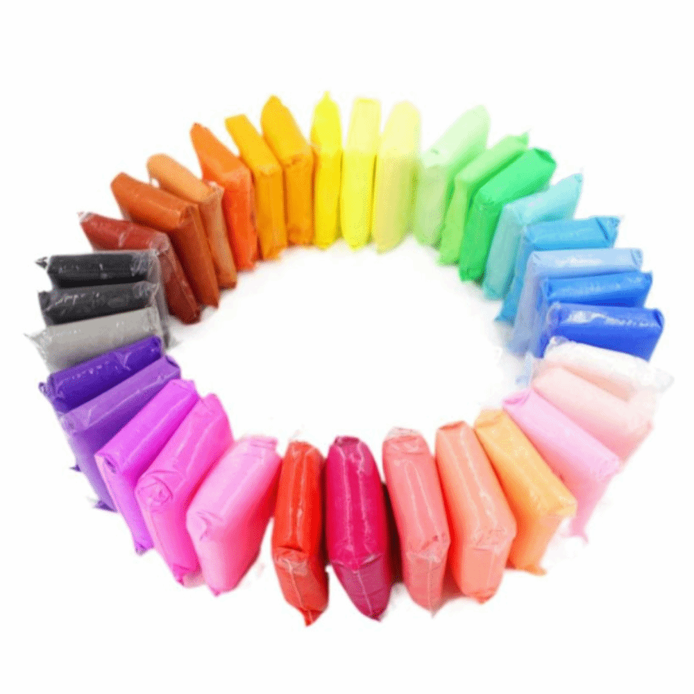Air Dry Clay - 12/24/36pcs Plastisin Ultra-Ringan Baru Tanpa Bau,