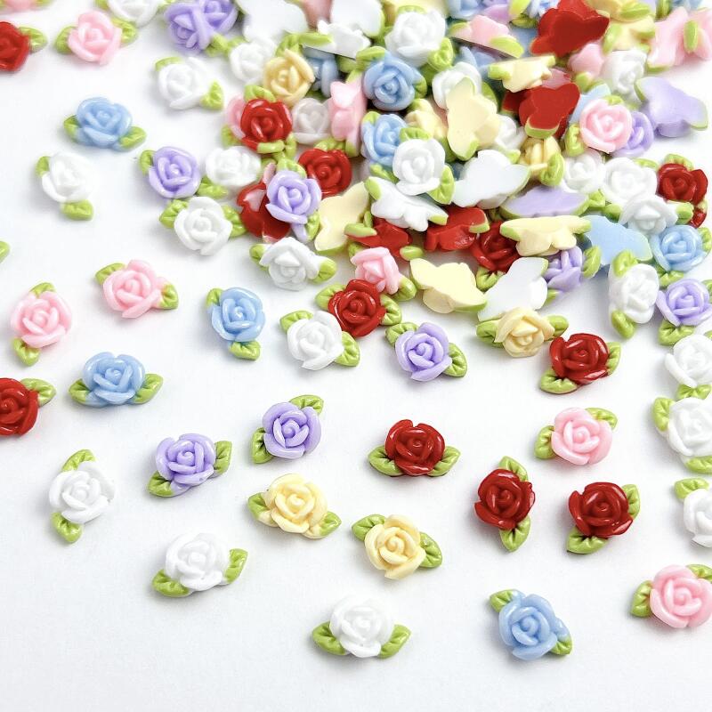 Art Craft Rose - 30 buah Dekorasi seni kuku mawar
