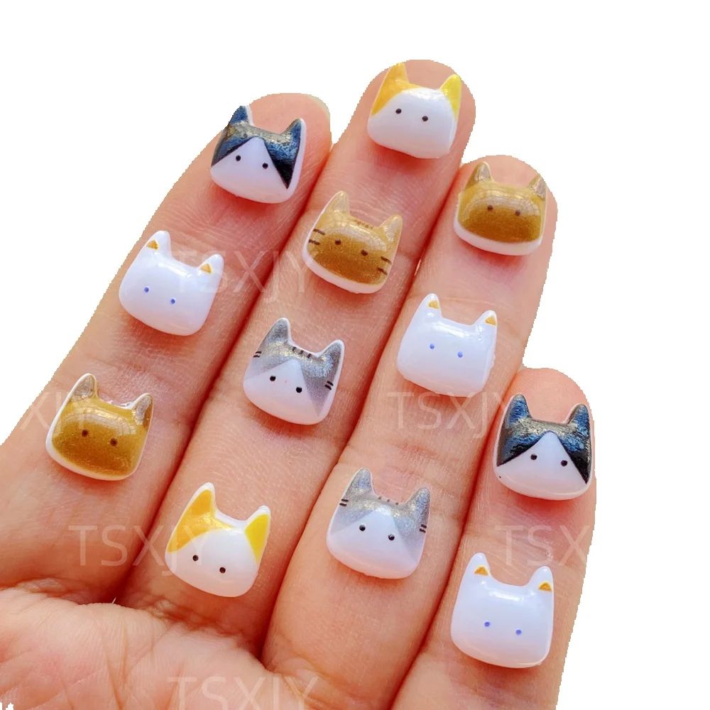 Art Craft New Year - 50pcs Figurine Hewan Kucing Kartun Mini