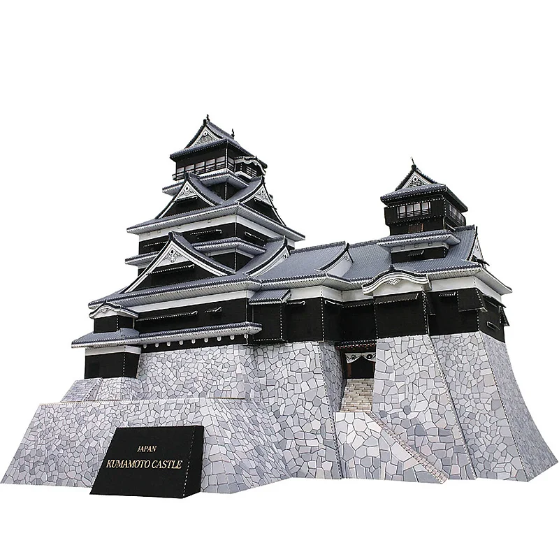 Art Craft Japan - Jepang Kumamoto Castle Mini 3D Model