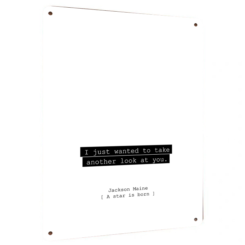 Art Craft Quotes - Karya Seni Dinding Logam Kutipan Film