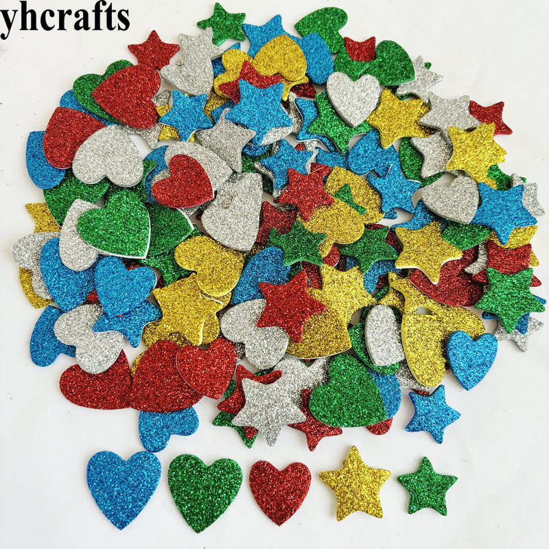 Art And Craft For Xmas - 150 buah/lot. Stiker busa bintang berkilau