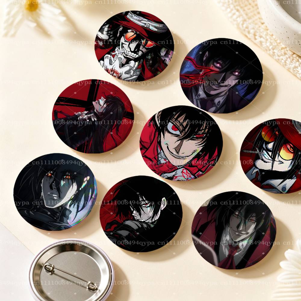 Art Craft Japan - Pin H-Hellsing Alucard, Lencana Laser, Dekorasi,