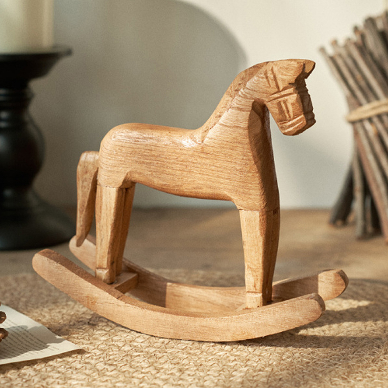 Art Craft Horse - Kerajinan Kayu Patung Kuda Goyang Seni