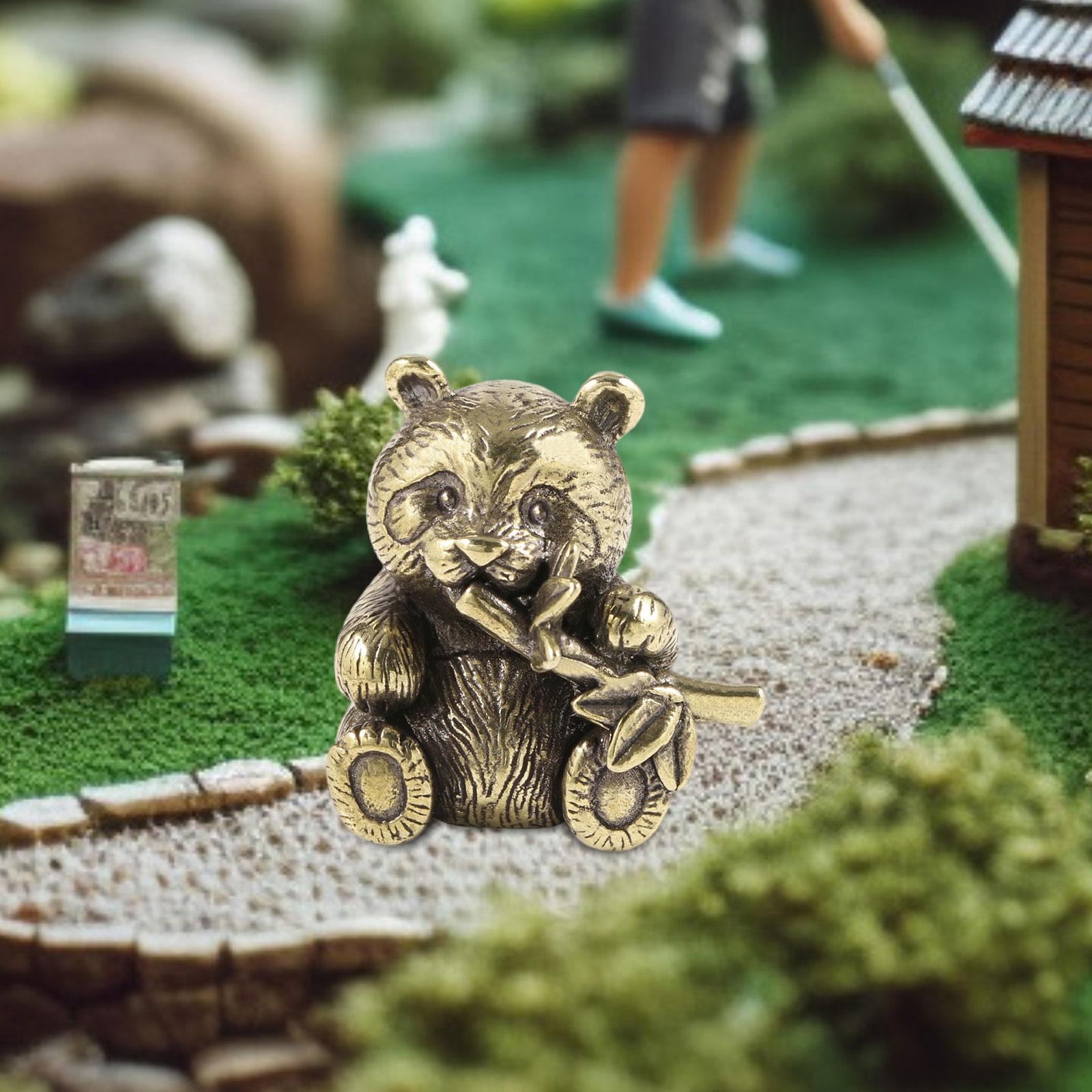 Art Craft Hotel - Ornamen Panda Kuningan Koleksi Patung Hewan