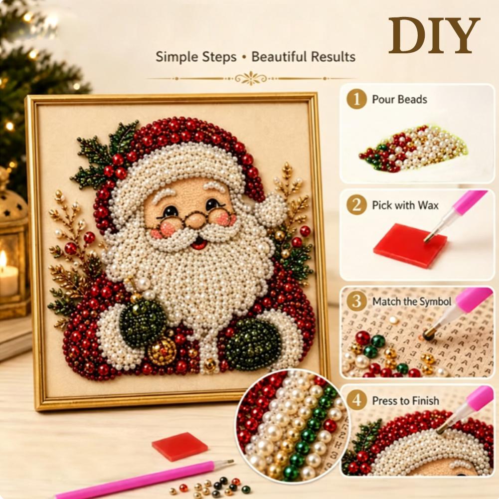 Kit Seni Mutiara Santa Claus N - Art Craft Kids ulasan dan harga