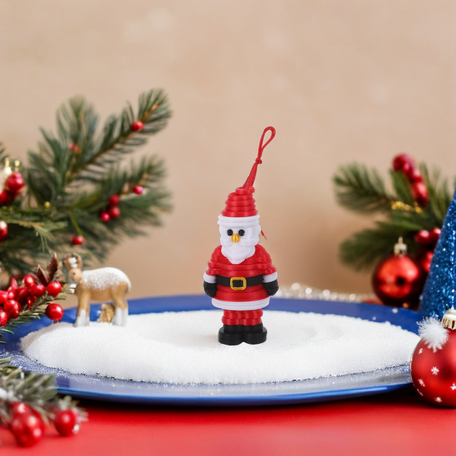 1Set Kit DIY Ornamen Santa den - Art And Craft For Xmas ulasan dan harga