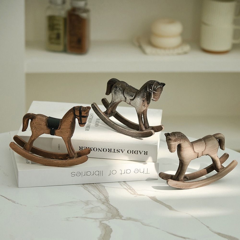 Kuda Kayu Kuda Goyang Kayu Ker - Art Craft Horse ulasan dan harga