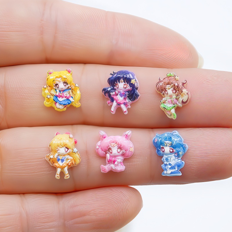20Pcs Resin Mini Sailor Moon U - Art Craft Japan ulasan dan harga