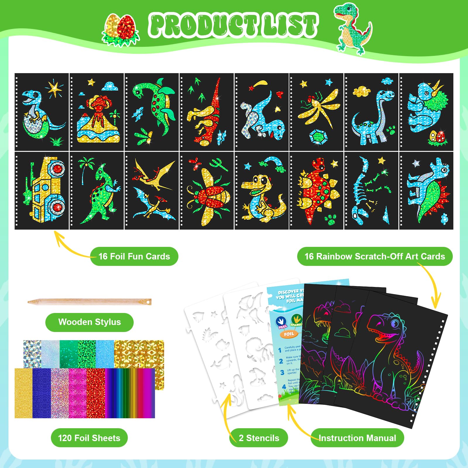 Buku Seni Goresan Dinosaurus u - Art Craft Book ulasan dan harga