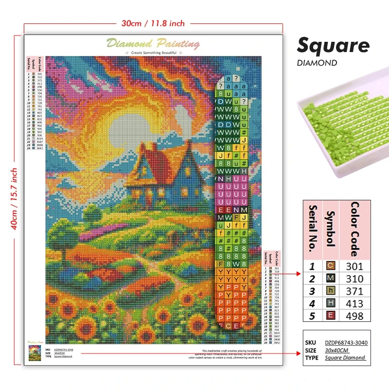 Kit Lukisan Berlian 5D DIY, Se - Art Craft Rose ulasan dan harga