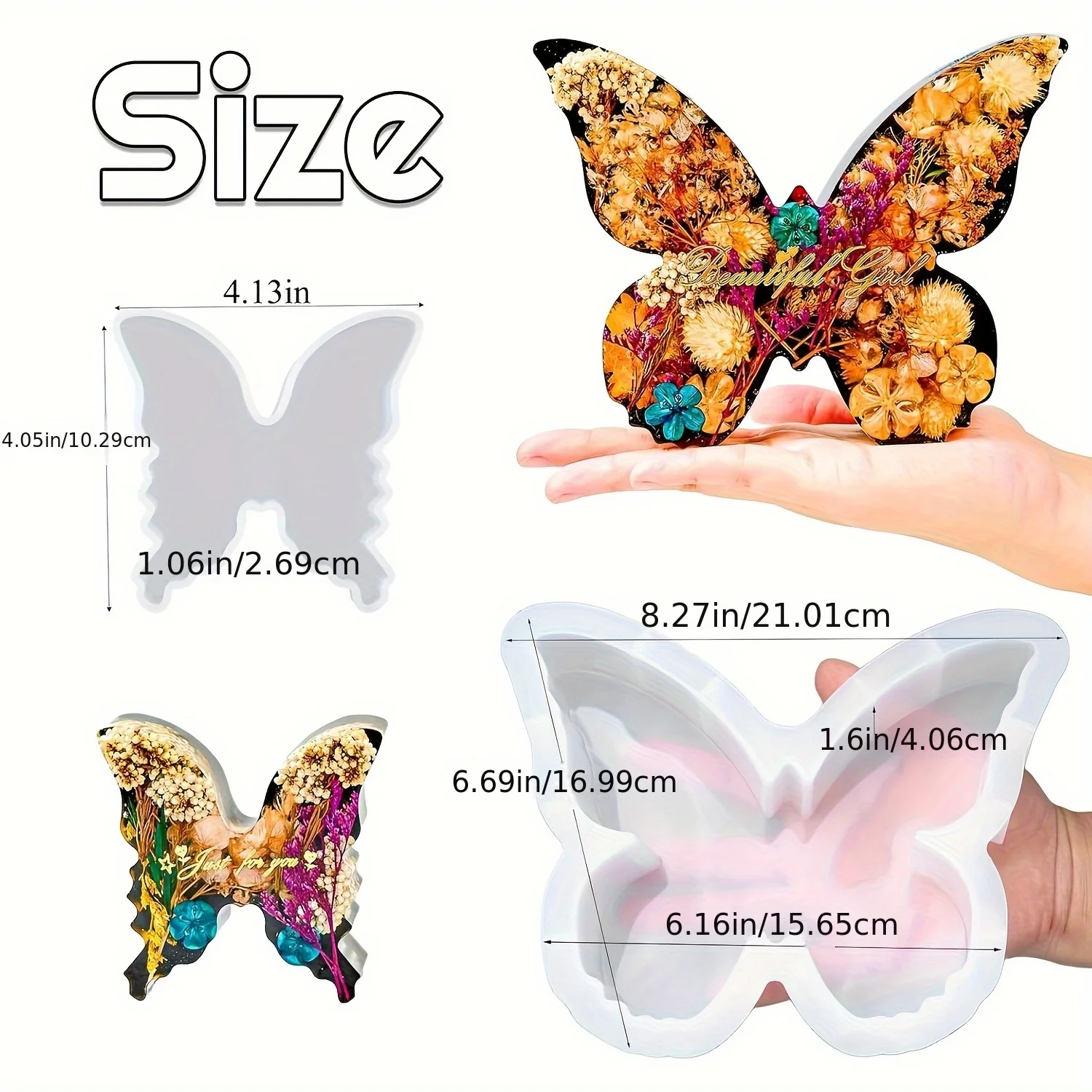 Dua ukuran set cetakan resin k - Art Craft Model ulasan dan harga