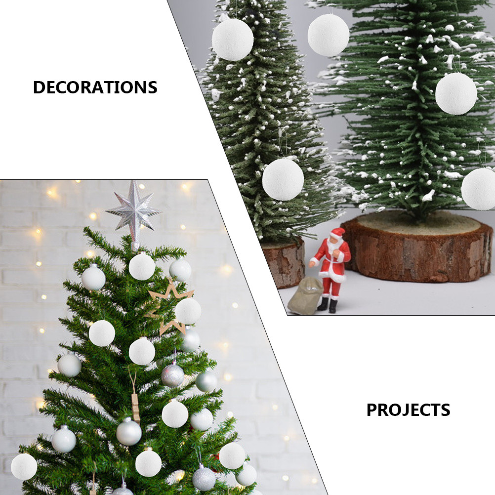 6Pcs Set Natal Putih untuk Ker - Art And Craft For Xmas ulasan dan harga