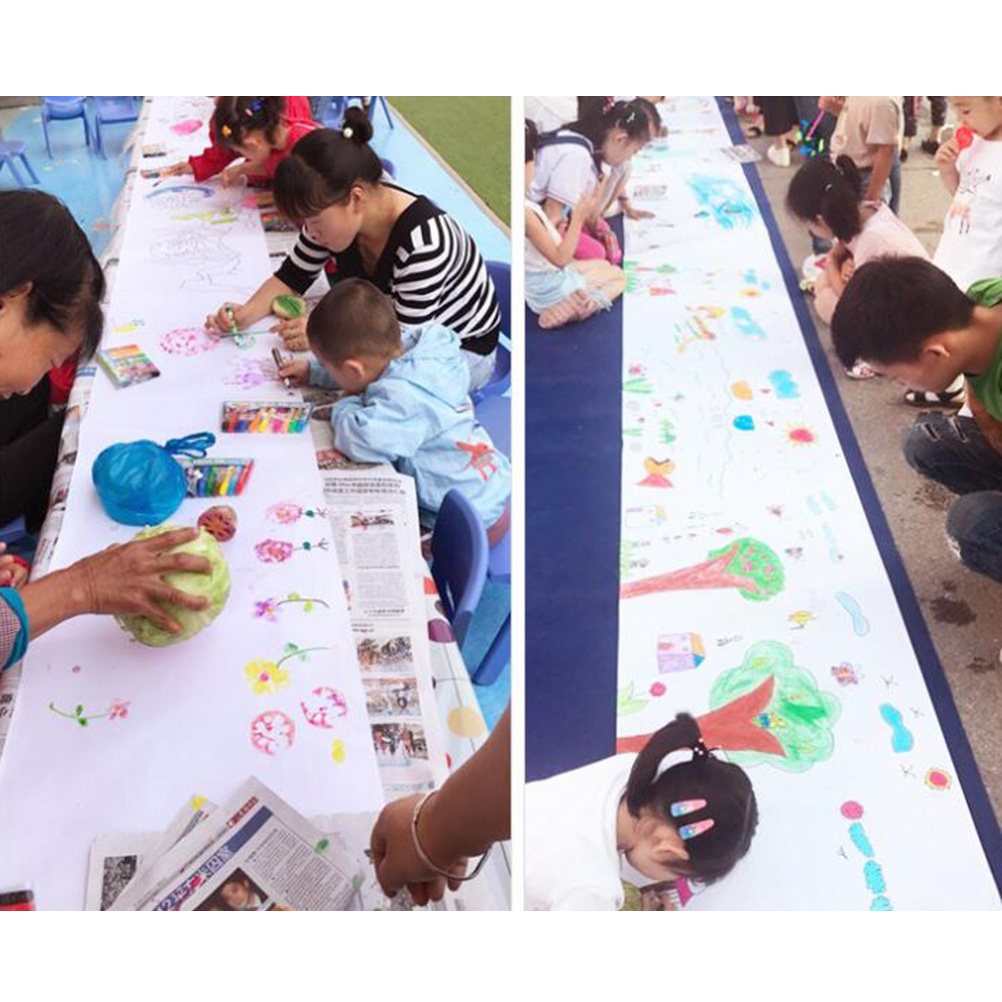 Gulungan Kertas Gambar Putih T - Art Craft Using Paper ulasan dan harga