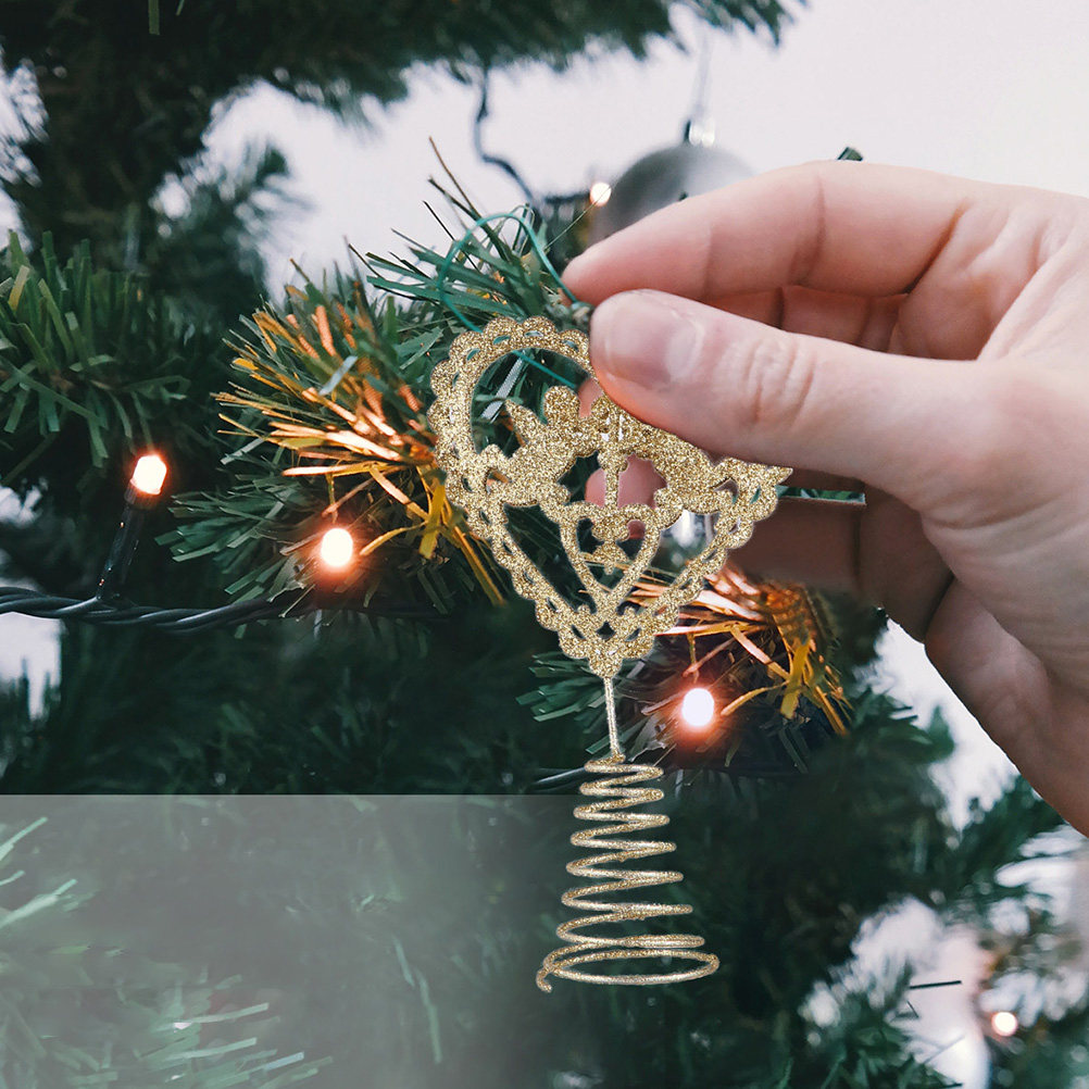 2Pcs Hiasan Puncak Pohon Natal - Art And Craft For Xmas ulasan dan harga