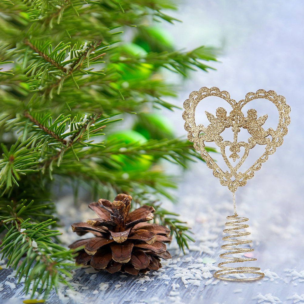 2Pcs Hiasan Puncak Pohon Natal - Art And Craft For Xmas ulasan dan harga