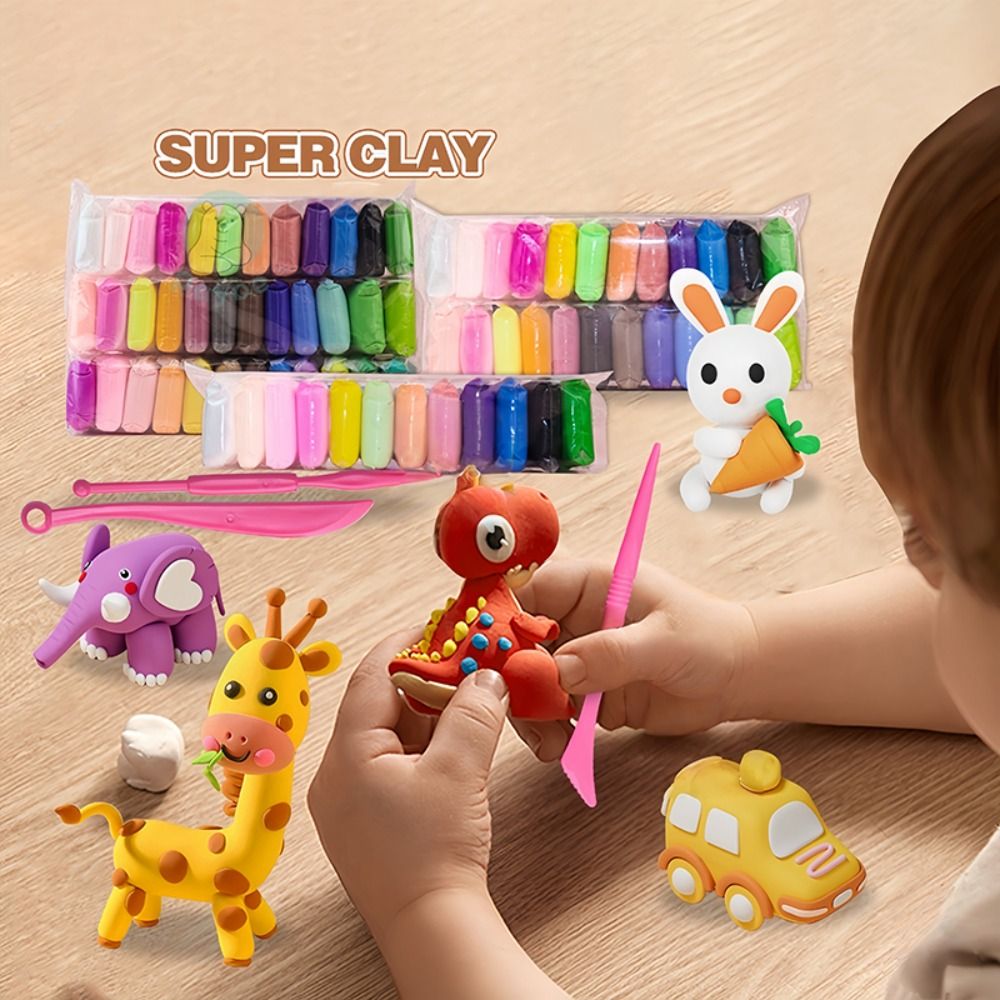 12/24/36pcs Plastisin Ultra-Ri - Air Dry Clay ulasan dan harga