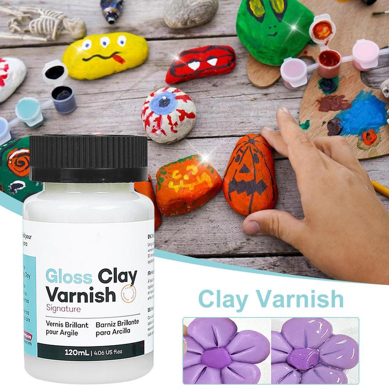 120ml akrilik pernis Gloss tan - Air Dry Clay ulasan dan harga