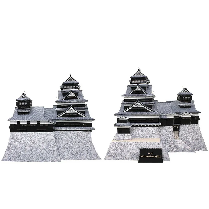 Jepang Kumamoto Castle Mini 3D - Art Craft Japan ulasan dan harga