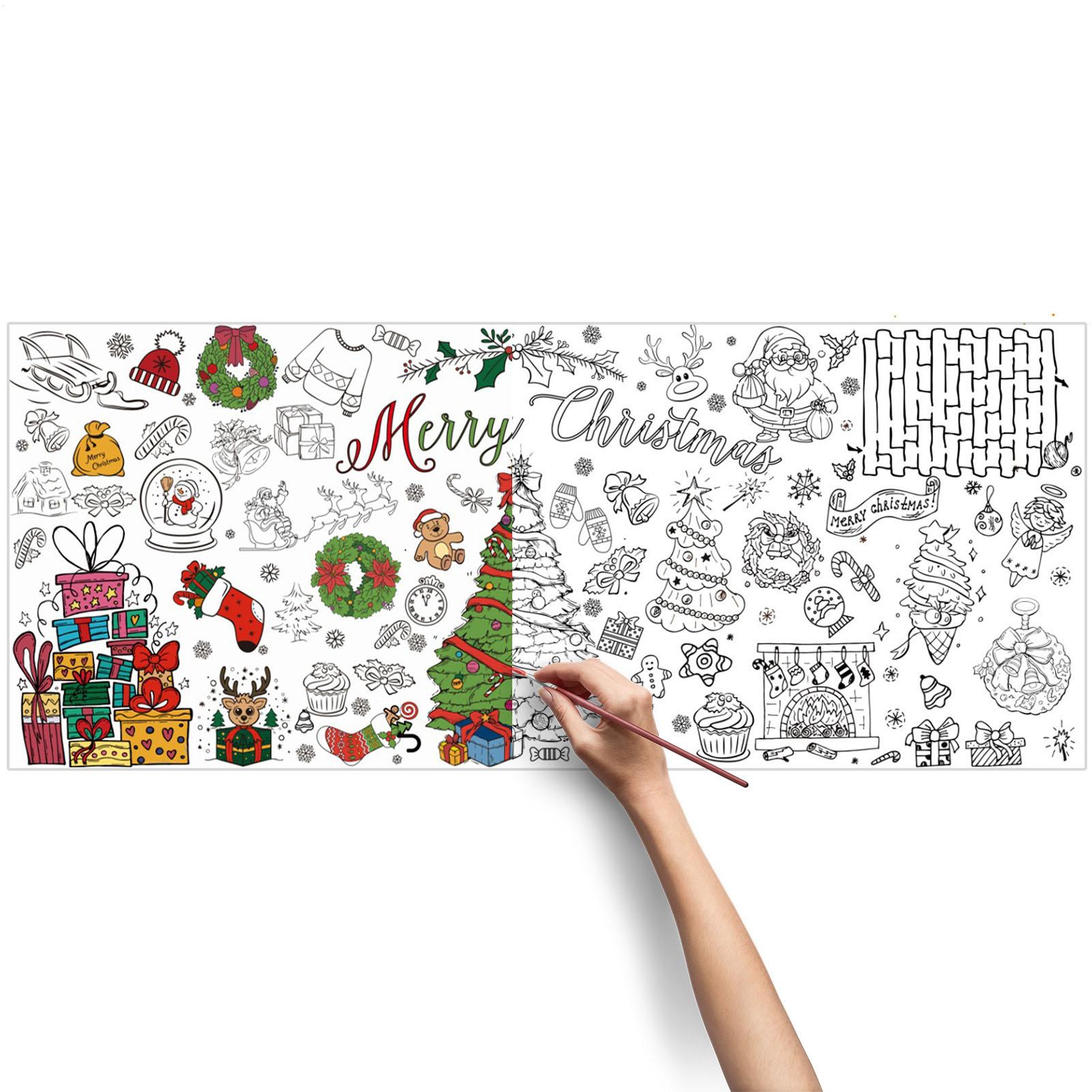 Poster Mewarnai Raksasa Natal, - Art And Craft For Xmas ulasan dan harga