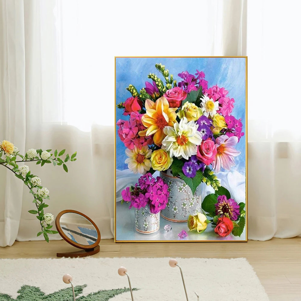 Lukisan Berlian 5D Motif Bunga - Art Craft Rose ulasan dan harga
