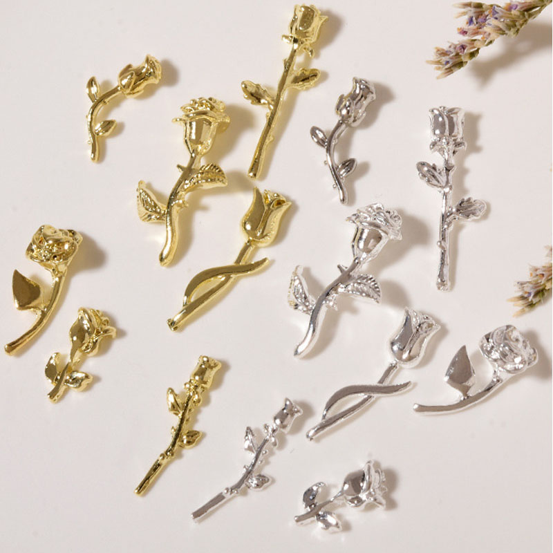 10 buah ornamen seni kuku mawa - Art Craft Rose ulasan dan harga