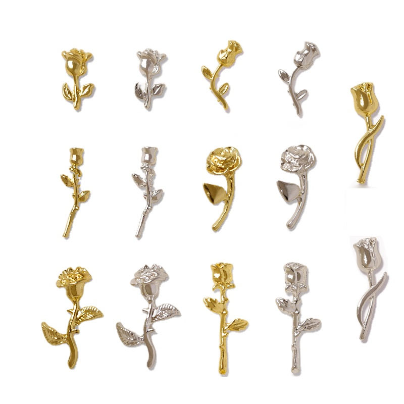 10 buah ornamen seni kuku mawa - Art Craft Rose ulasan dan harga