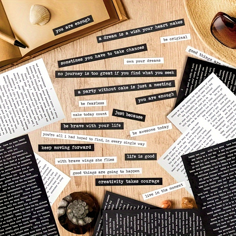 406 Buah Stiker Kutipan Inspir - Art Craft Quotes ulasan dan harga