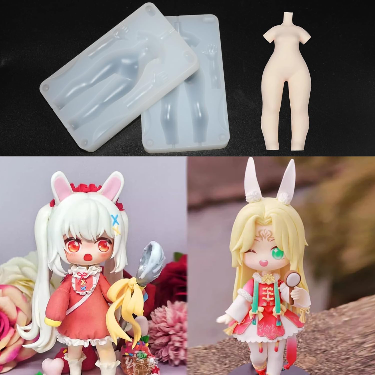Cetakan Silikon Tubuh Boneka K - Air Dry Clay ulasan dan harga