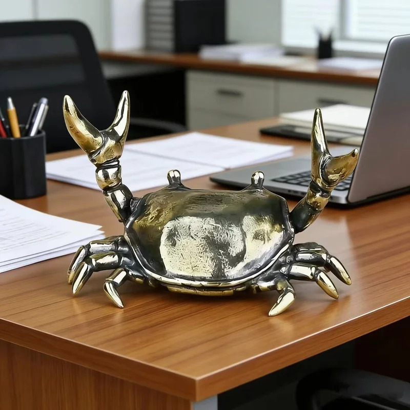 Patung Kepiting Kuningan, Kera - Art Craft New Year ulasan dan harga