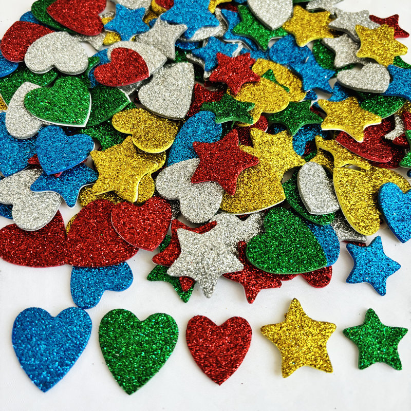 150 buah/lot. Stiker busa bint - Art And Craft For Xmas ulasan dan harga