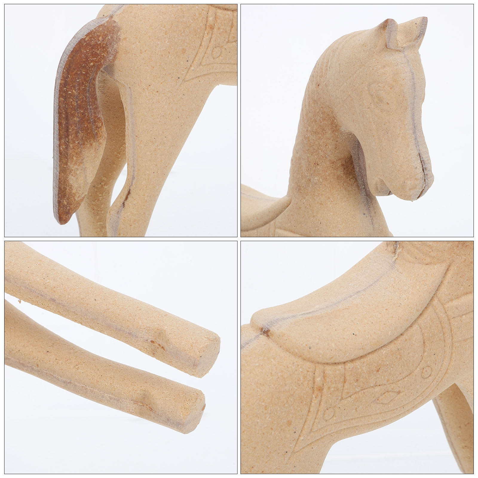 Ukiran Kuda Kayu yang Belum Se - Art Craft Horse ulasan dan harga