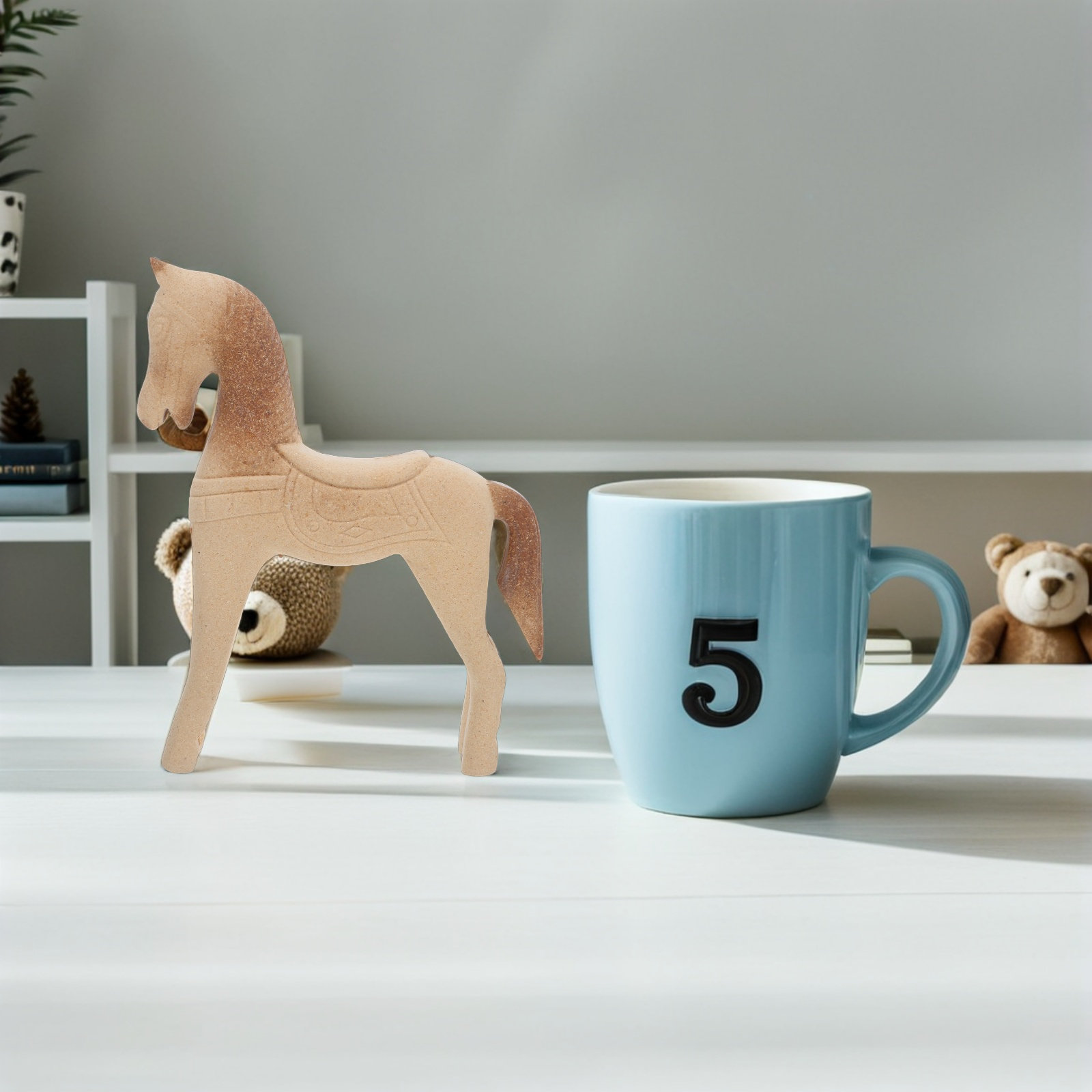 Ukiran Kuda Kayu yang Belum Se - Art Craft Horse ulasan dan harga