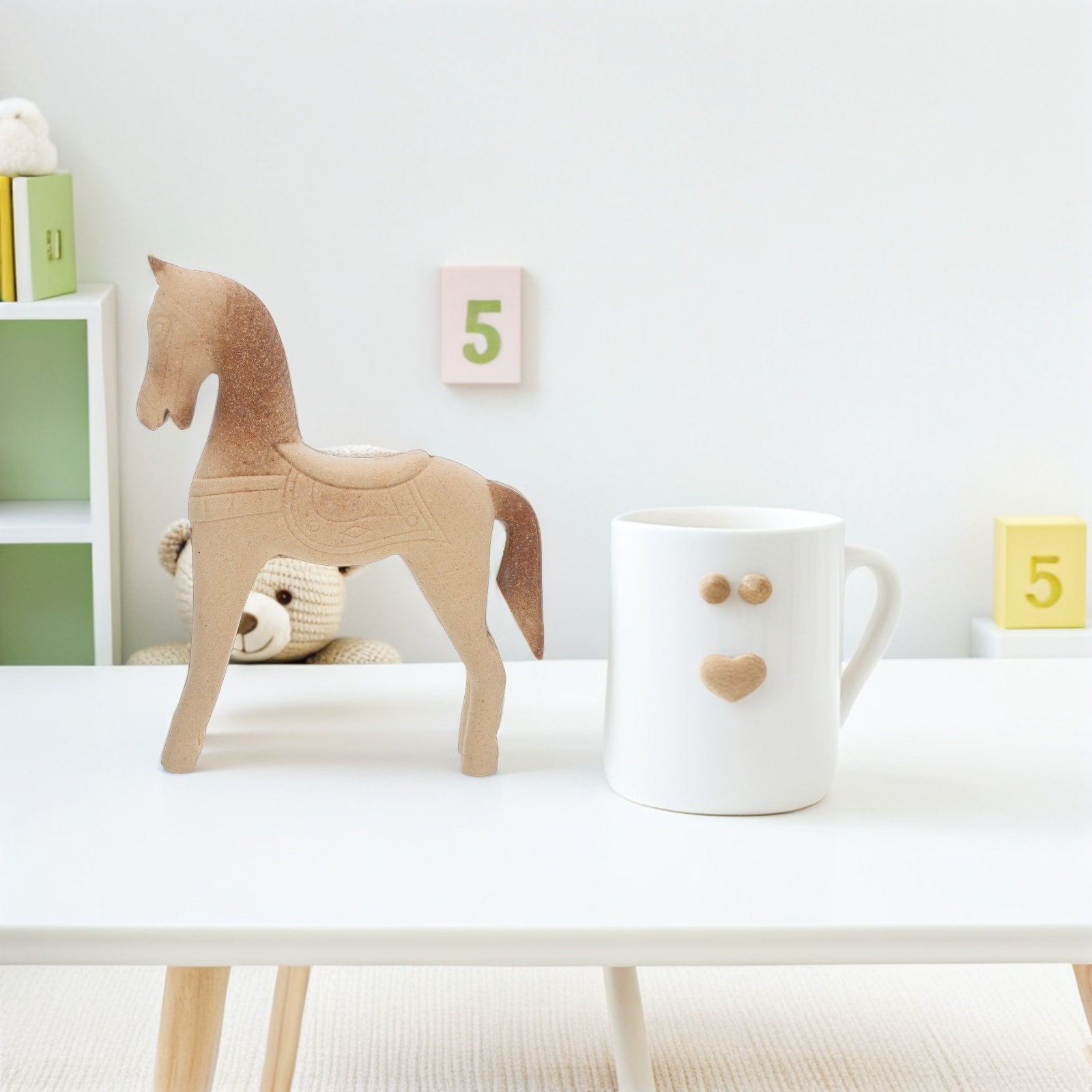 Ukiran Kuda Kayu yang Belum Se - Art Craft Horse ulasan dan harga