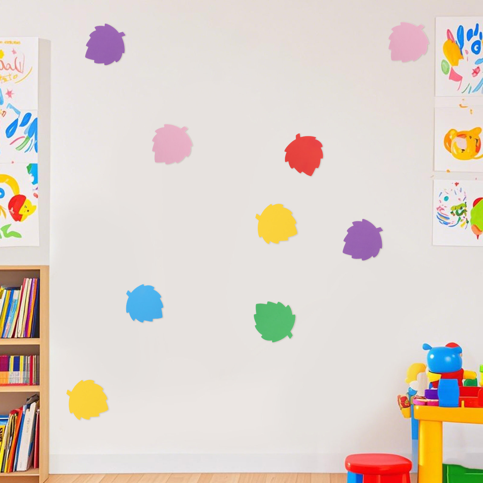 72Pcs Daun Busa Warna-warni Be - Art Craft Kids ulasan dan harga