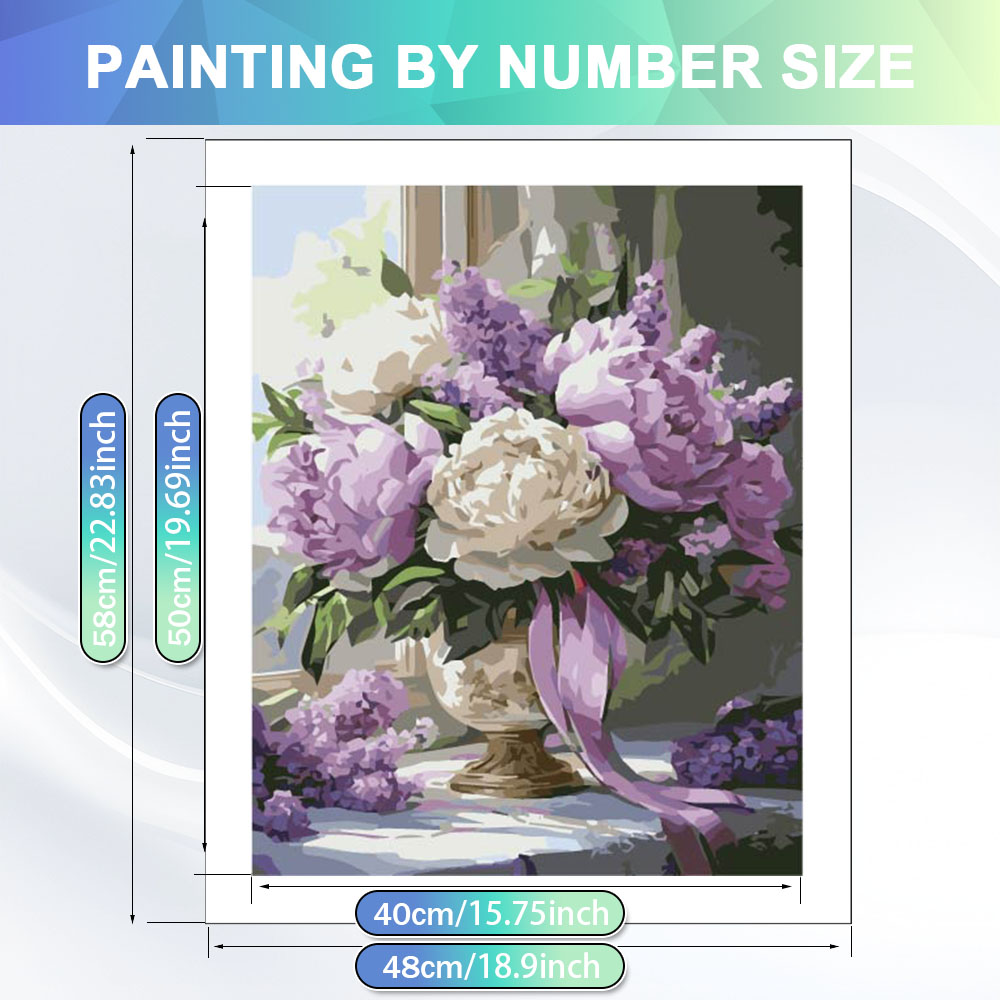 Lukisan HUACAN Dengan Angka Un - Art Craft Rose ulasan dan harga