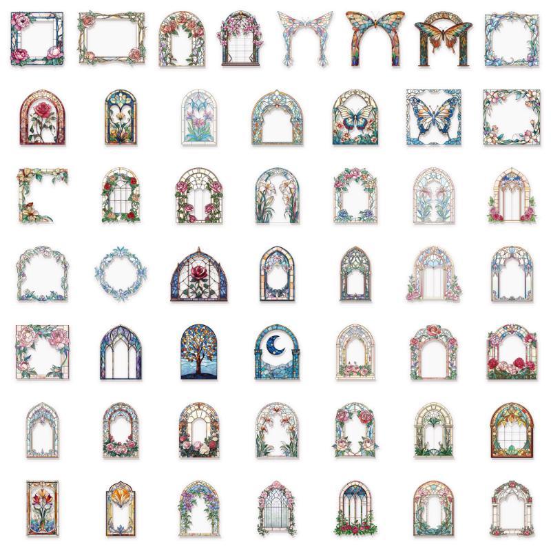 50Pcs Stiker Kertas Seni Bunga - Art Craft Using Paper ulasan dan harga
