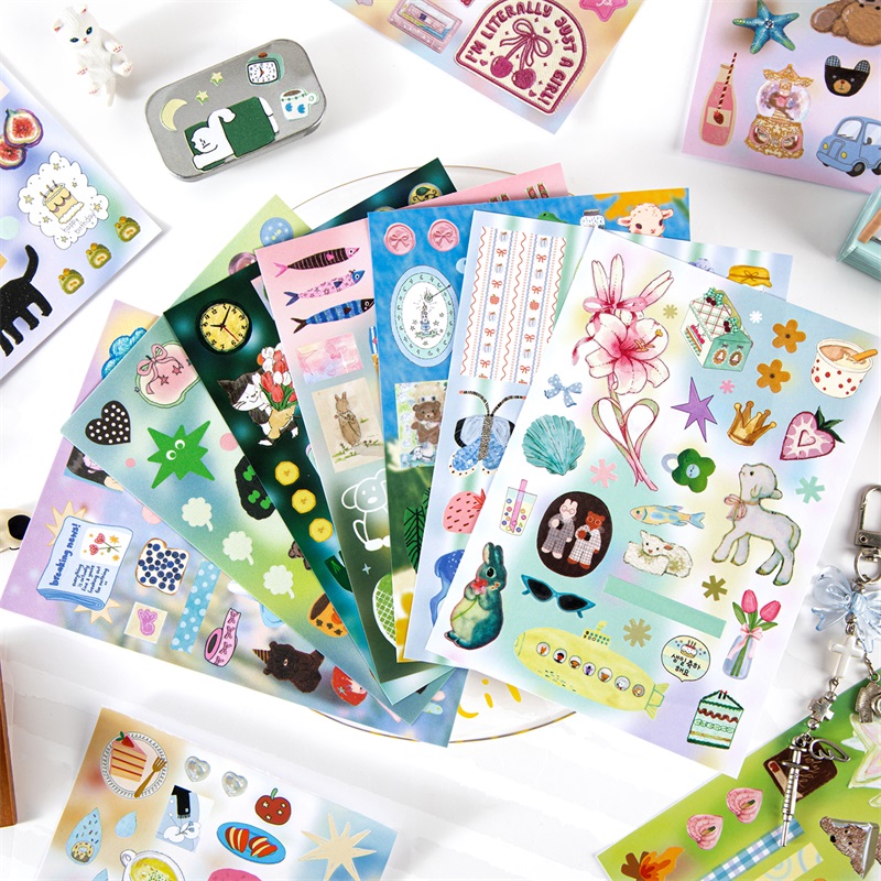 TIANZI 24 Lembar Stiker Die Cu - Art Craft Book ulasan dan harga