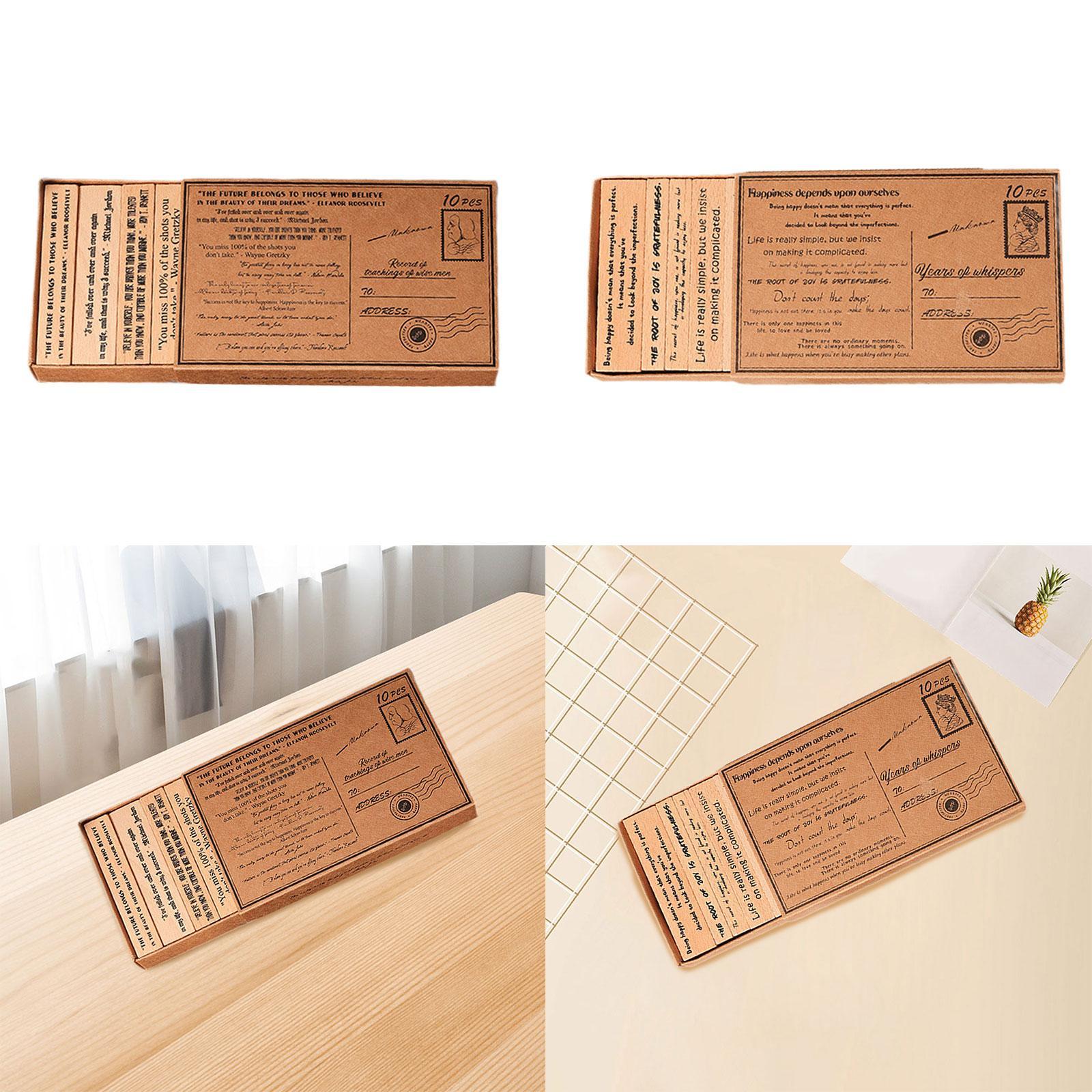Set Stempel Kayu Kerajinan Tan - Art Craft Quotes ulasan dan harga