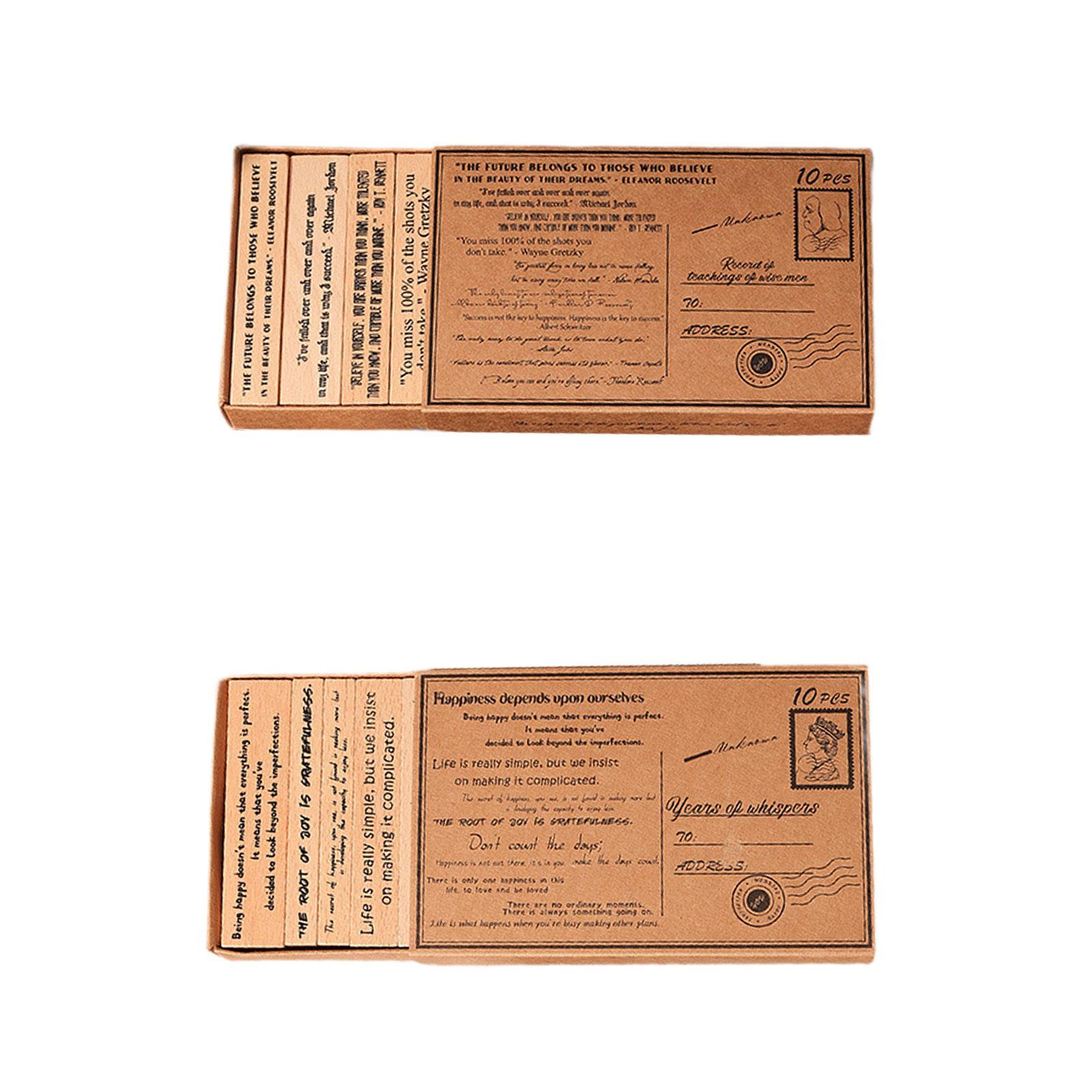 Set Stempel Kayu Kerajinan Tan - Art Craft Quotes ulasan dan harga